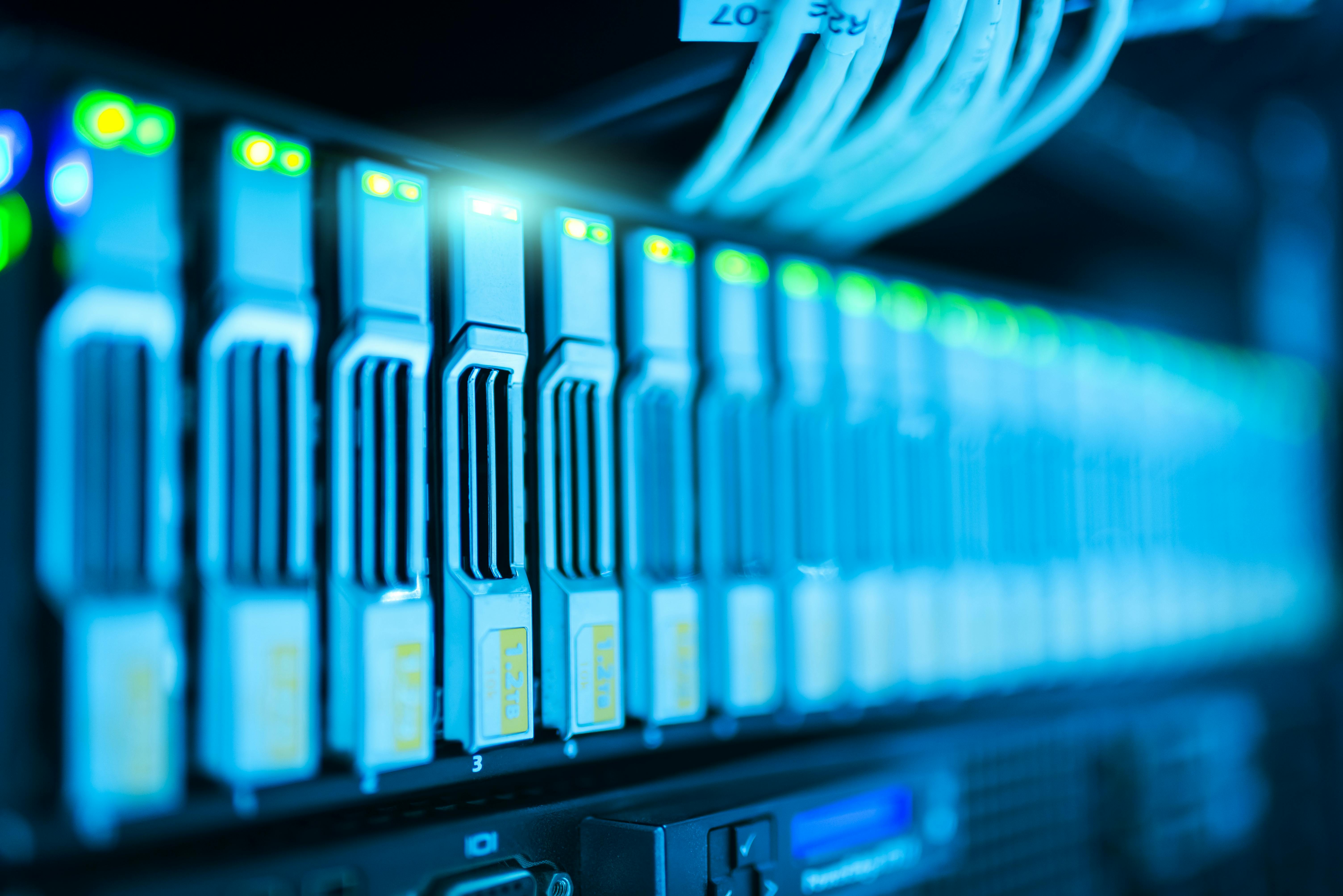 Racked data storage devices