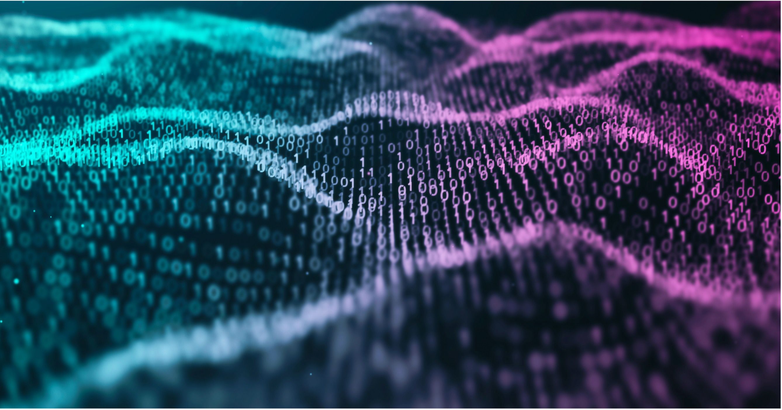 Abstract image of waves of data